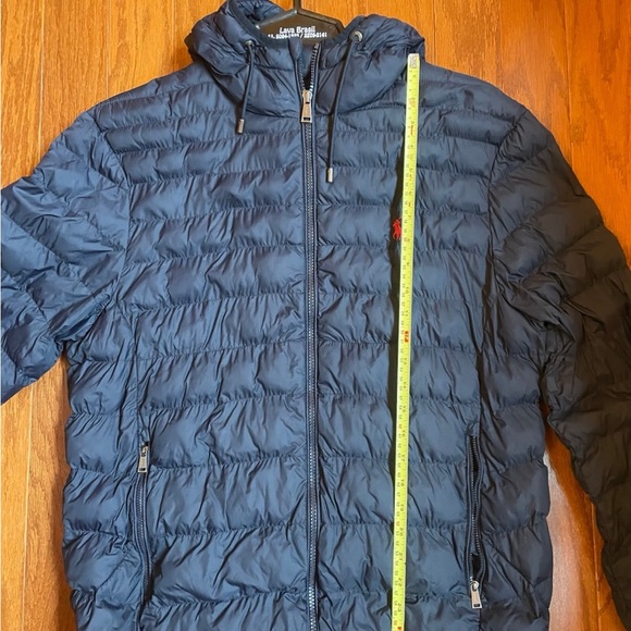 Men navy blue polo puffer - Picture 2 of 2